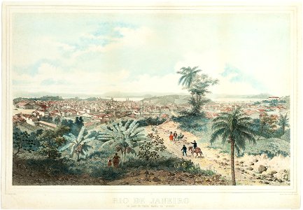 8. Rio de Janeiro de lado da terra Marro de Senado, da Coleção Brasiliana Iconográfica