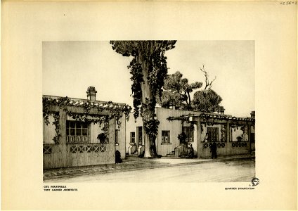 80. Quartier d'habitation ; perspective