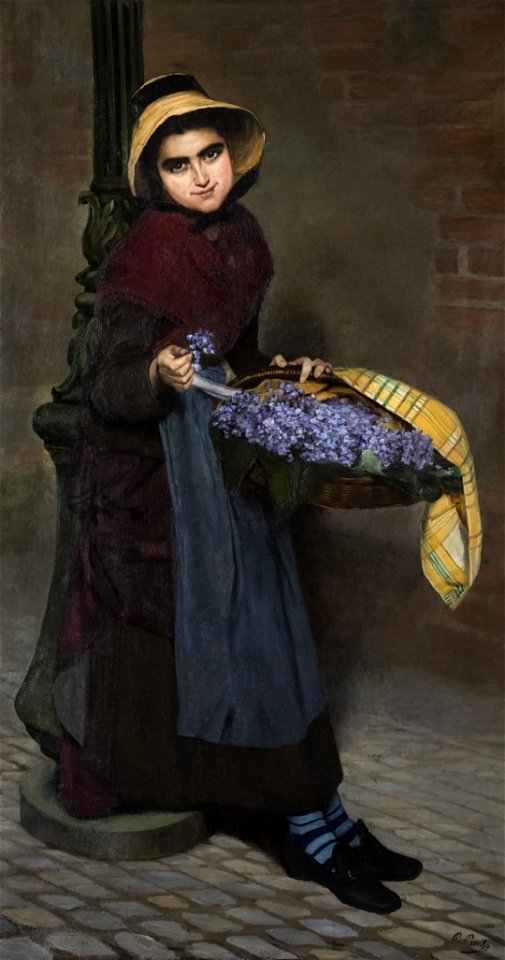 81 - La marchande de violette - Paul Prouho - Musée du Pays rabastinois - Inv.1987.1.2