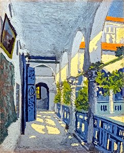 81 - Galerie d'un riad marocain - Georges Gaudion - Musée du Pays rabastinois - Inv.D2013.17.2