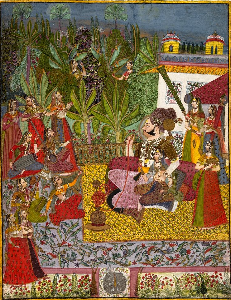 8 Maharaja Vijay Singh in His Harem. Jodhpur, ca. 1770 Metmuseum