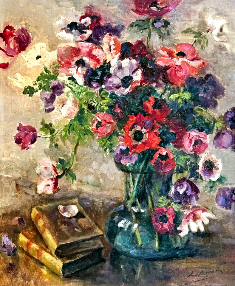 81 - Le bouquet d'Anémones - Luce Boyals - Musée du Pays rabastinois - Inv.D.2004.5.6