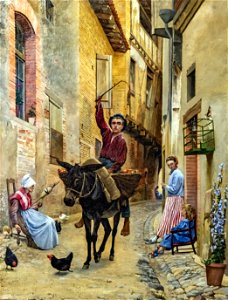 81 - Lo camparoulaïre - Paul Prouho - huile sur toile - Musée du Pays rabastinois inv.1995.2.9