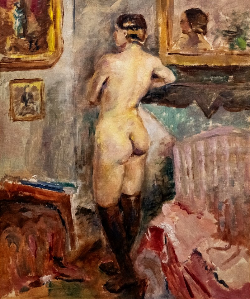 81 - Nu de dos - Luce Boyals - Huile sur toile - Musée du Pays rabastinois inv.2014.1.28