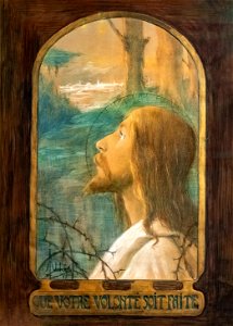 81 - Que votre volonté soit faite 1899 - crayon sur papier - Jane Atché - Musée du Pays rabastinois