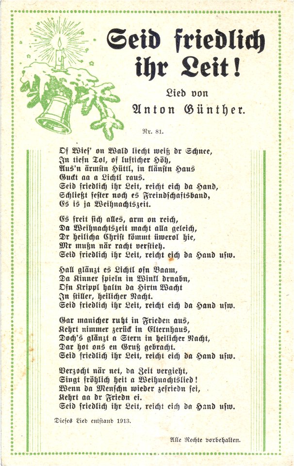 81 - Seid friedlich ihr Leit! (1931)