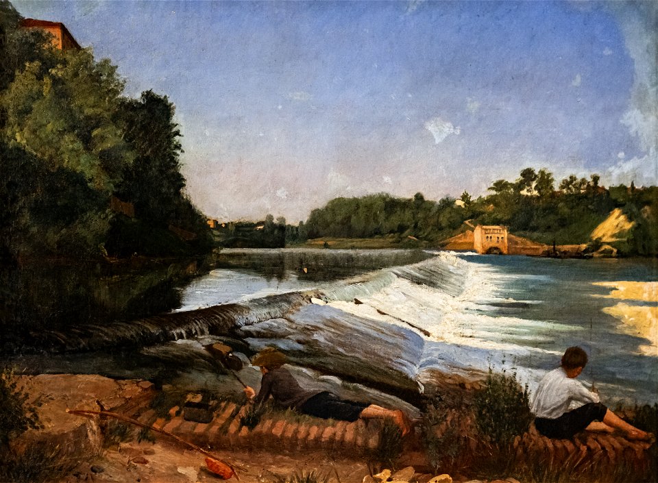 81 - La chaussée de Rabastens - Paul Prouho - Huile sur toile - Musée du Pays rabastinois - Inv.1995.2.6