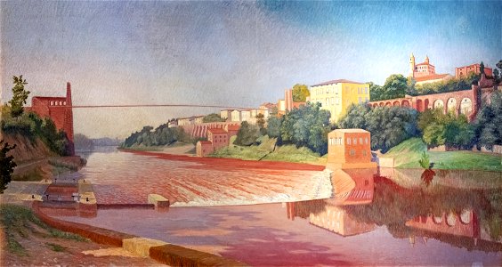 81 - Panorama de Rabastens - Paul Prouho - Musée du Pays rabastinois - Inv.1995.2.18