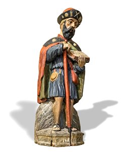 81 - St Jacques en pélerin - Bois et polychromie XVIe - Musée du Pays rabastinois - Inv.1989.3.2