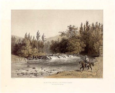 89. La riviere Barada (l'ancienne Abana), vue prise pres de Dumma