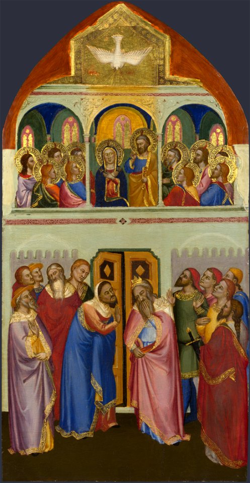 9 Jacopo di Cione Polyptych San Pier Maggiore, detail. 1370-71 London NG