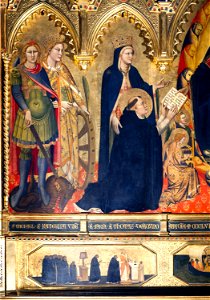 8a Andrea di Cione Orcagna, Strozzi Altarpiece. Detail. 1354-57, Santa Maria Novella, Florence.