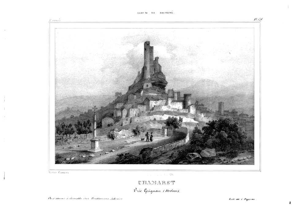 910 album dauphiné, Chamaret, près Grignan (Drome), by VC