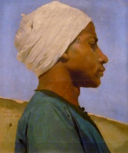 953 Paul Leroy Portrait d'un jeune guide arabe