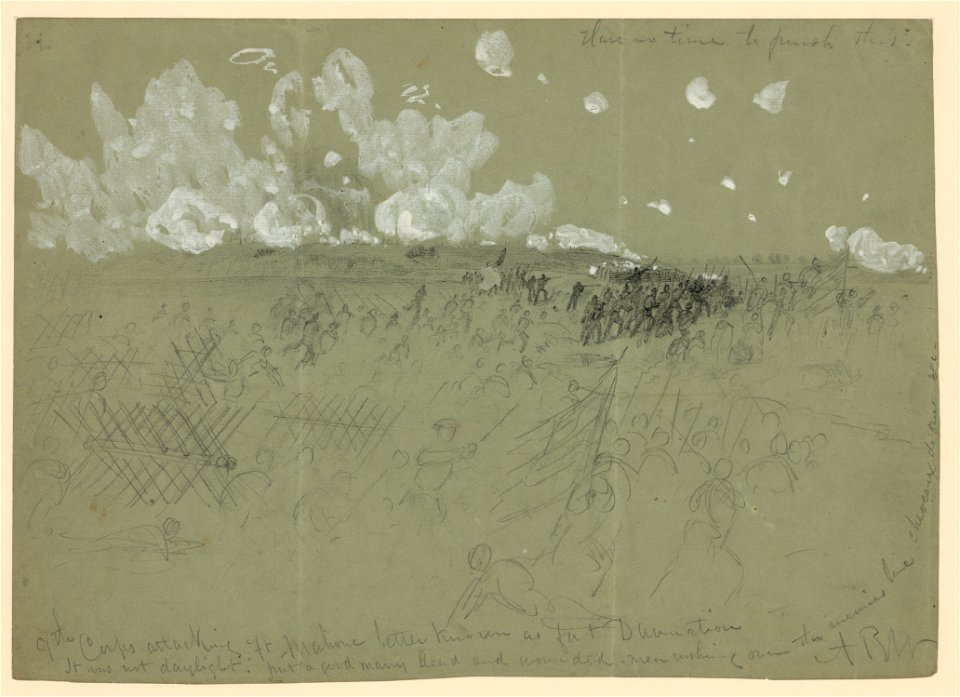 9th Corps attacking Ft. Mahone better known as Fort Damnation LCCN2004660840