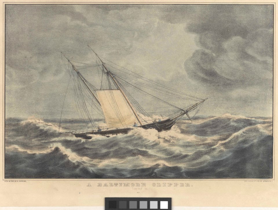 A Baltimore Clipper Laying to ca.1850 RMG py0617