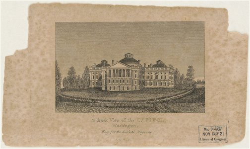 A back view of the Capitol 1820 LCCN2003691150