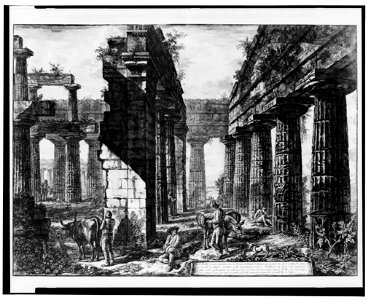 A B vue des restes interieurs d'un des pronaos du temple de Neptune ...) - Piranesi del. (et) sculp LCCN2004665197