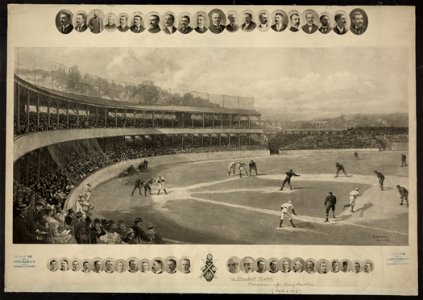 A baseball match - Hy. Sandham, Boston 1894. LCCN2008678786