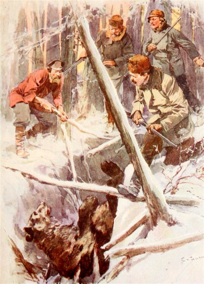 A bear trap in Russia, c. 1913