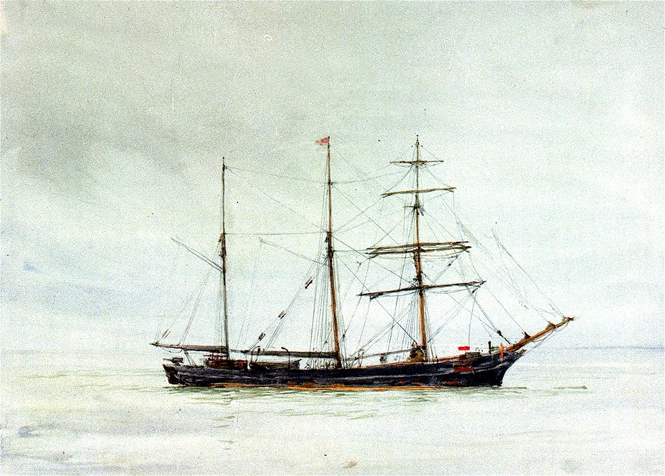 A barquentine-rigged Royal Naval Q-ship of the First World War, probably 'Gaelic' RMG PV2368