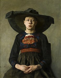 A Bavarian Peasant Girl (Hanna Pauli) - Nationalmuseum - 20186