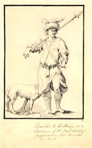 A bandit with a halbert by Paul Sandby