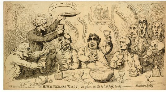 A Birmingham toast, as given on the 14th of July, by the - Revolution Society. (BM 1983,U.210)