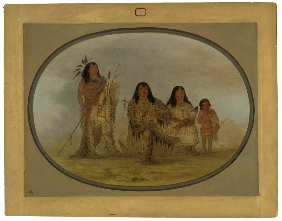 A Blackfoot Chief, His Wife, and a Medicine Man C16273