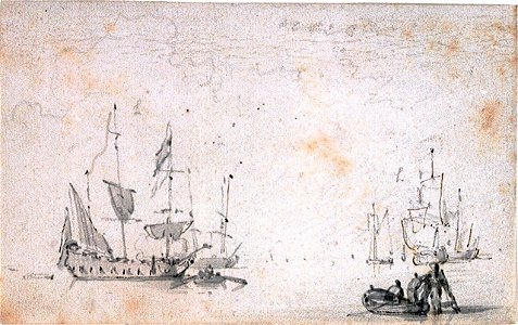 A boat taking a line from a ship to a dolphin RMG PV5224