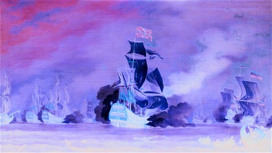 A Battle Between English and Dutch Ships RMG BHC0984