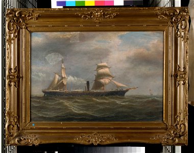 A brig rigged steamer RMG BHC1241