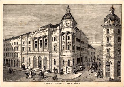 A Budapesti Egyetemi Könyvtár új épülete. Vasárnapi Ujság, 1875