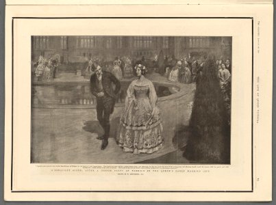 A brilliant scene after a dinner party at Windsor in the Queen's early married life (5254873)