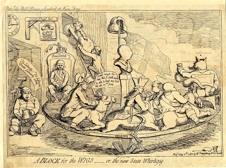 A block for the wigs - or, the new state whirligig. (BM 1851,0901.142 1)
