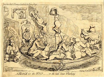 A block for the wigs - or, the new state whirligig. (BM 1851,0901.142 1)