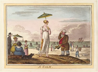 A calm by James Gillray. Free illustration for personal and commercial use.