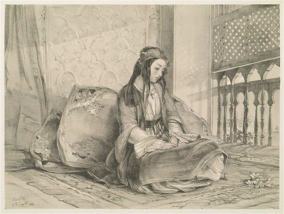 A captive Greek girl - Lewis John F - 1838