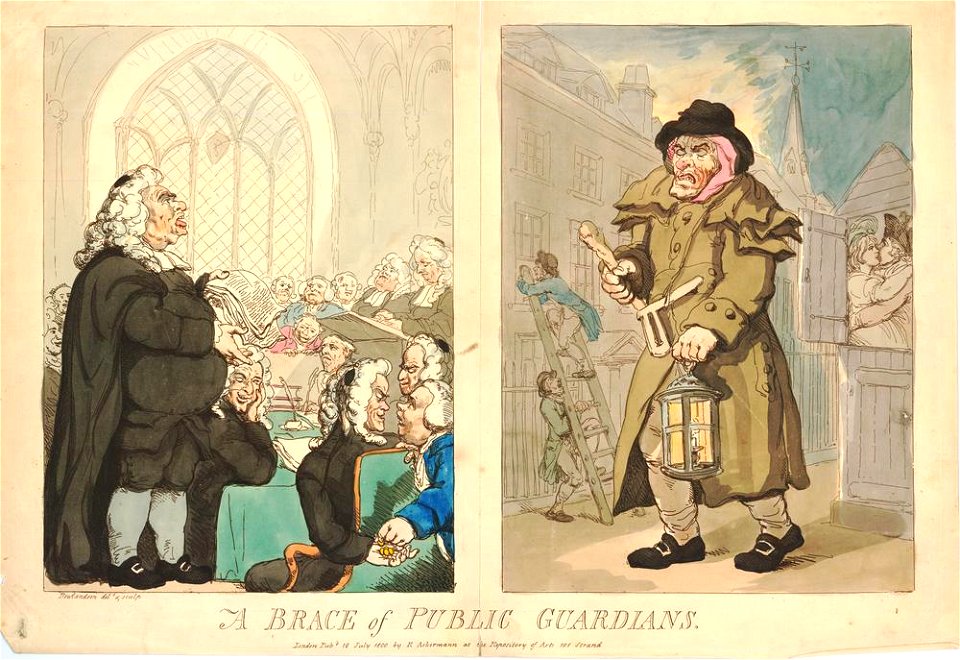 A brace of public guardians. (BM 1948,0214.597)
