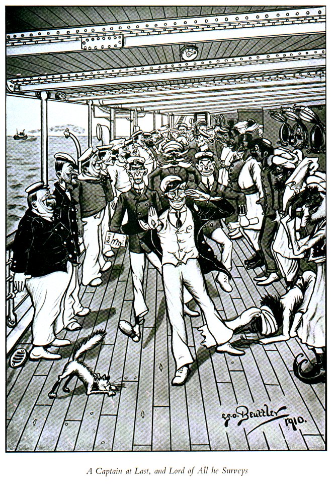 A Captain at Last, and Lord of All he Surveys (caricature) RMG PU4718