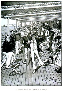 A Captain at Last, and Lord of All he Surveys (caricature) RMG PU4718