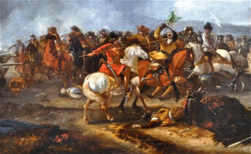 A cavalry battle scene by Philips Wouwerman (detail) 05