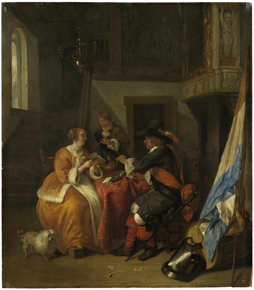 A Card Game (Gabriel Metsu) - Nationalmuseum - 17513