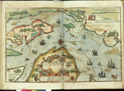 A carde of the Beldt, with all the sea coastes, bounds, and site of the countries called Laland, unto Stevens Head RMG F8027