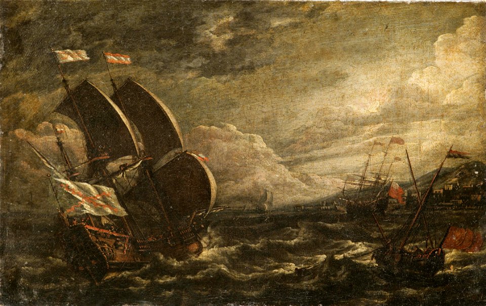 A Castro, Lorenzo - A Storm at Sea - Google Art Project
