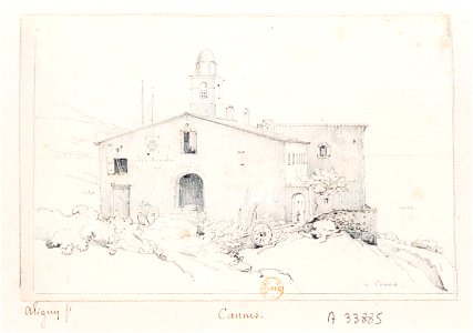 A Cannes. Maison située au bord de la mer (Claude-Félix-Théodore d'Aligny)