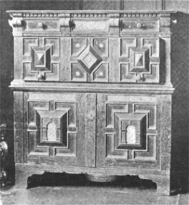 A chest of drawers, 1652 (An Old English Home and Its Dependencies)