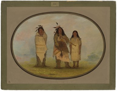 A Cheyenne Chief, His Wife, and a Medicine Man C16290