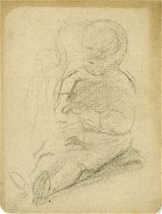 A Child, Sitting, Seen from the Front by Theo van Doesburg Centraal Museum AB4547