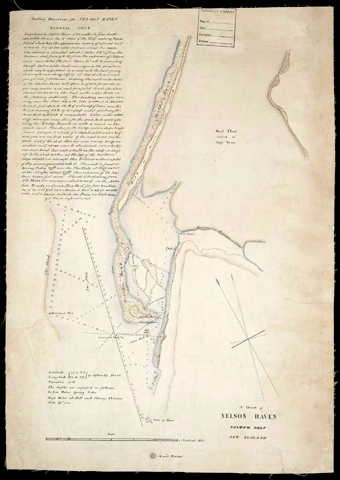 A chart of Nelson Haven, Tasman's Gulf, New Zealand MapColl-834.1aj